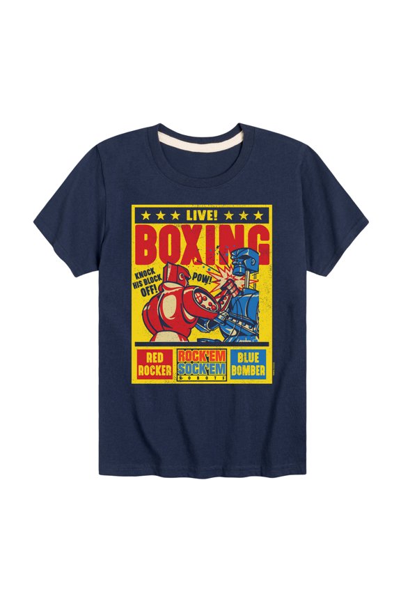 Robots - Live Boxing Poster - Toddler And Youth Short Sleeve Graphic T-Shirt