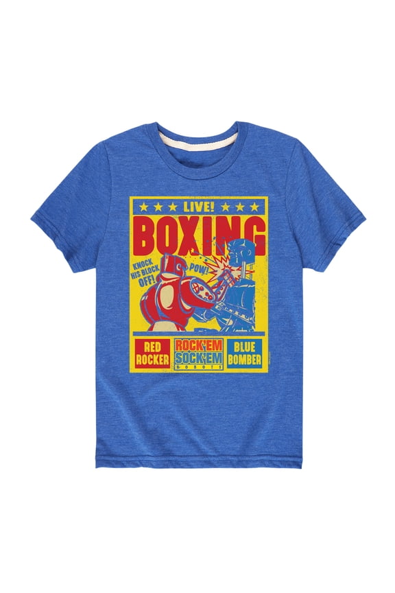 Robots - Live Boxing Poster - Toddler And Youth Short Sleeve Graphic T-Shirt