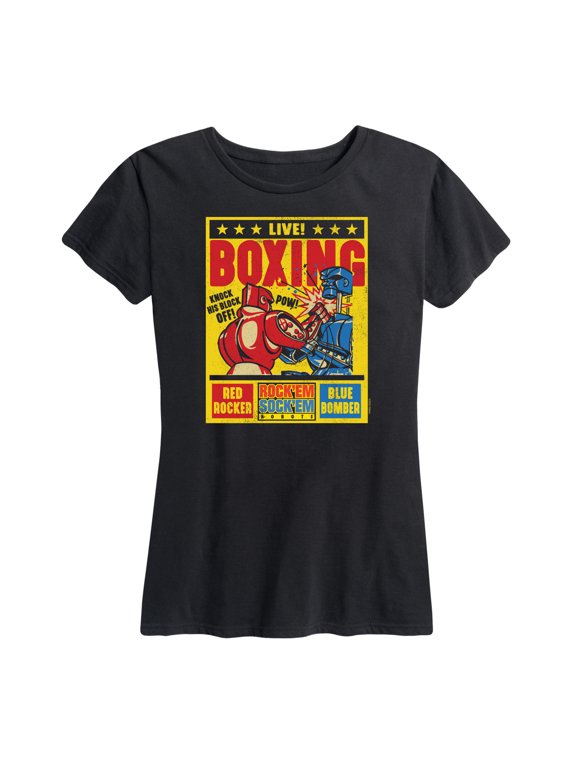 Robots - Live Boxing Poster Women's Short Sleeve Graphic T-Shirt