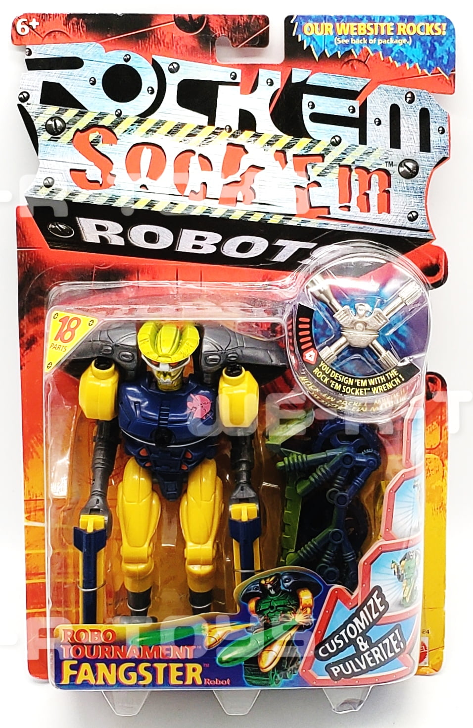 Rock 'Em Sock 'Em Robots Kids Game, Fighting Robots with Red Rocker & Blue  Bomber