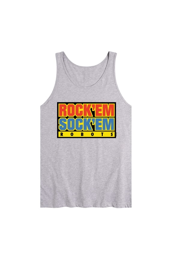 Robots - Rock 'Em Sock 'Em Robots Logo - Men's Jersey Tank Top