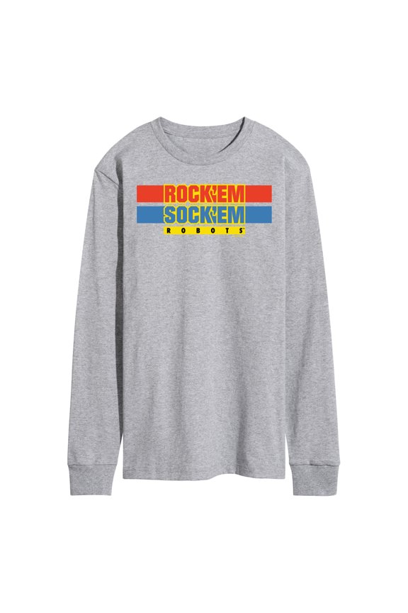 Robots - Rock 'Em Sock 'Em Robots Logo - Men's Long Sleeve T-Shirt