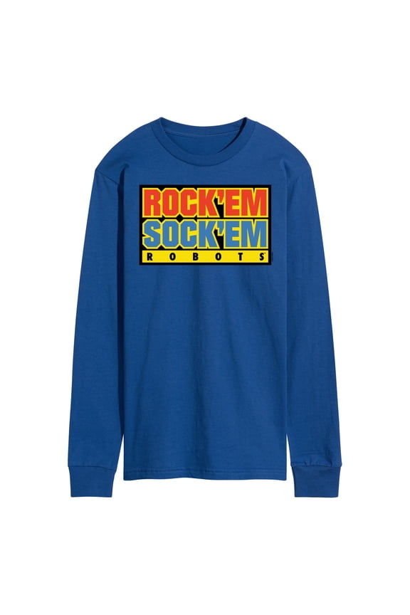 Robots - Rock 'Em Sock 'Em Robots Logo - Men's Long Sleeve T-Shirt