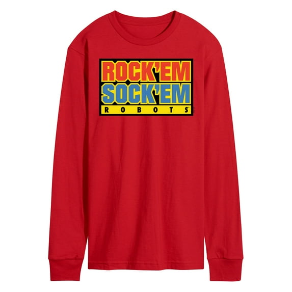Rock 'Em Sock 'Em Robots - Rock 'Em Sock 'Em Robots Logo - Men's Long Sleeve T-Shirt