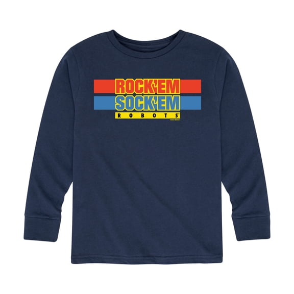 Rock 'Em Sock 'Em Robots - Rock 'Em Sock 'Em Robots Logo - Toddler And Youth Long Sleeve Graphic T-Shirt