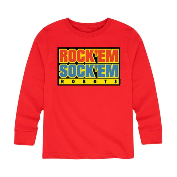 Rock 'Em Sock 'Em Robots - Rock 'Em Sock 'Em Robots Logo - Toddler And Youth Long Sleeve Graphic T-Shirt