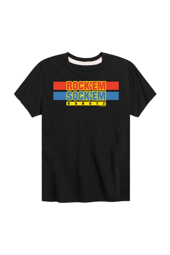 Robots - Rock 'Em Sock 'Em Robots Logo - Toddler And Youth Short Sleeve Graphic T-Shirt