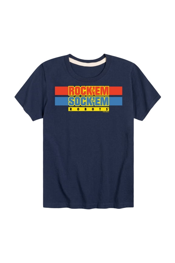 Robots - Rock 'Em Sock 'Em Robots Logo - Toddler And Youth Short Sleeve Graphic T-Shirt