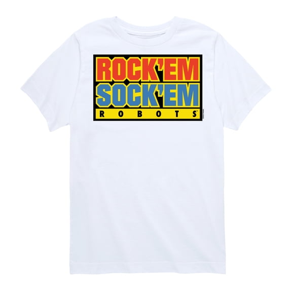Rock 'Em Sock 'Em Robots - Rock 'Em Sock 'Em Robots Logo - Toddler And Youth Short Sleeve Graphic T-Shirt