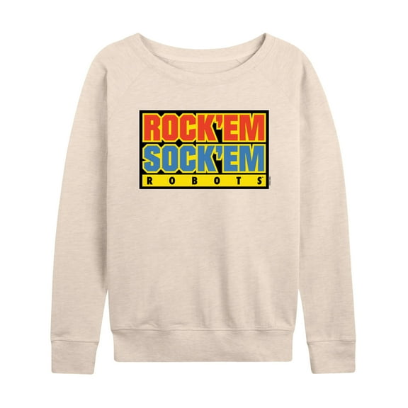 Rock 'Em Sock 'Em Robots - Rock 'Em Sock 'Em Robots Logo - Women's Lightweight French Terry Long Sleeve Shirt