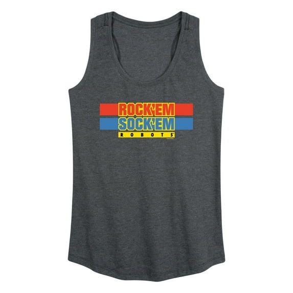 Rock 'Em Sock 'Em - Rock 'Em Sock 'Em Logo - Women's Racerback Tank Top