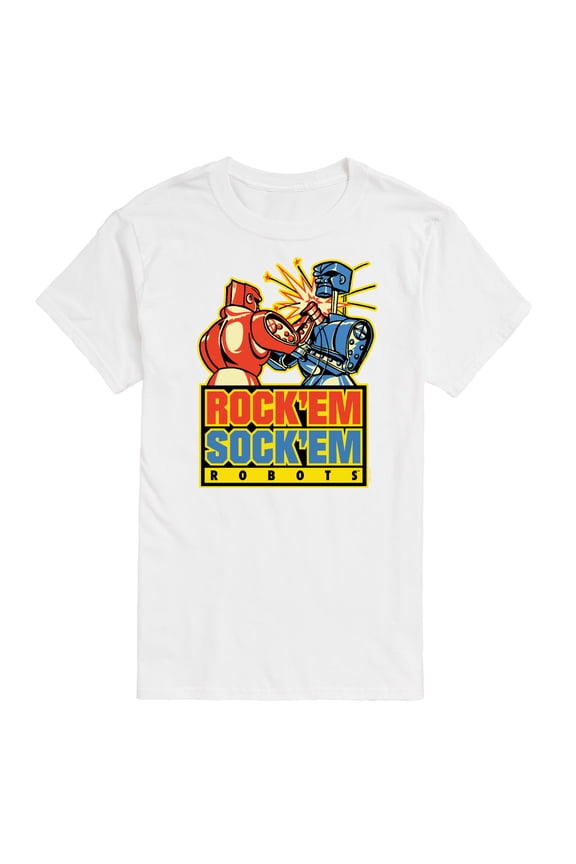 Robots - Rock 'Em Sock 'Em Robots - Men's Short Sleeve Graphic T-Shirt