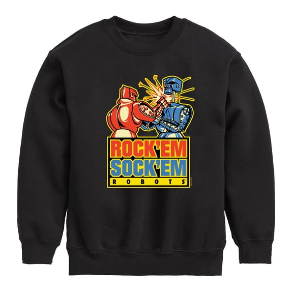 Rock 'Em Sock 'Em Robots - Rock 'Em Sock 'Em Robots - Toddler And Youth Crewneck Fleece Sweatshirt