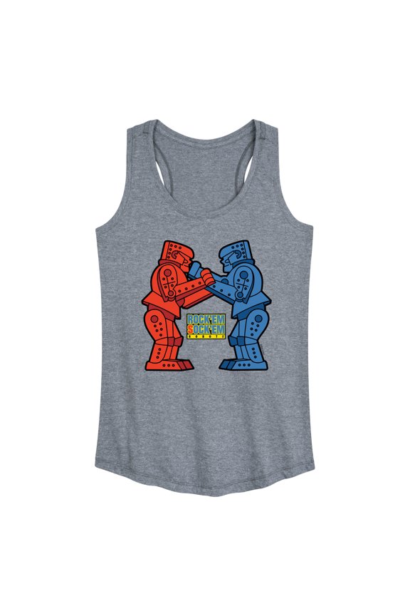 Robots - Rock 'Em Sock 'Em Robots - Women's Racerback Tank Top