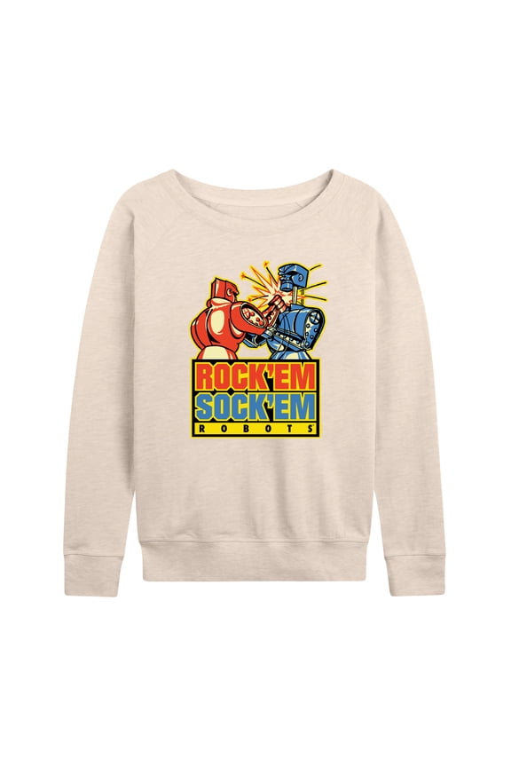 - Rock Em Sock Robots - Women's Lightweight French Terry Long Sleeve Shirt