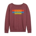 thumbnail image 1 of Rock 'Em Sock 'Em Robots - Rock Sock Em Logo - Women's Lightweight French Terry Long Sleeve Shirt, 1 of 5