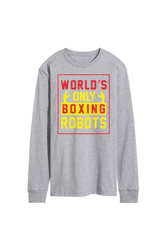 Robots - Worlds Only Boxing Robots - Men's Long Sleeve T-Shirt