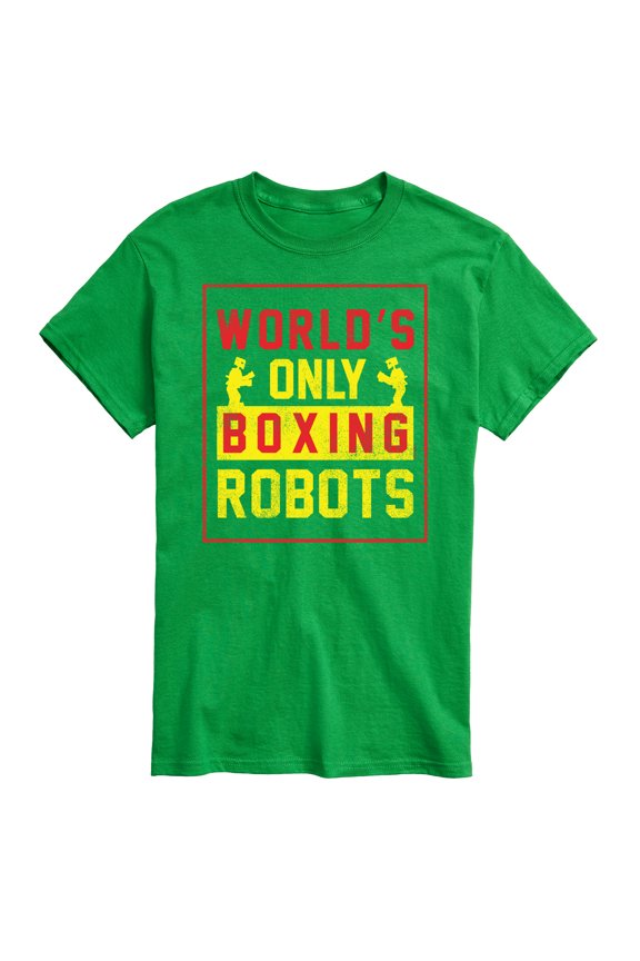 Robots - Worlds Only Boxing Robots - Men's Short Sleeve Graphic T-Shirt