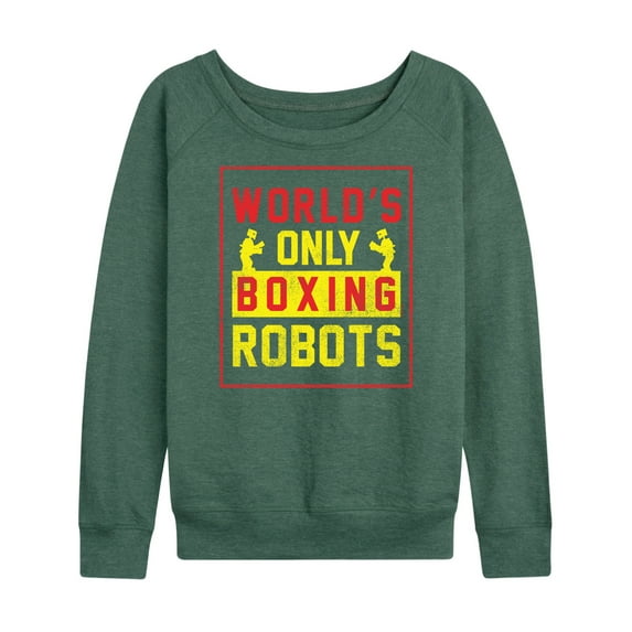 Rock 'Em Sock 'Em Robots - Worlds Only Boxing Robots - Women's Lightweight French Terry Long Sleeve Shirt