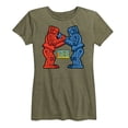 thumbnail image 1 of Rock 'Em Sock 'Em - Worlds Only Boxing Robots - Women's Short Sleeve Graphic T-Shirt, 1 of 5