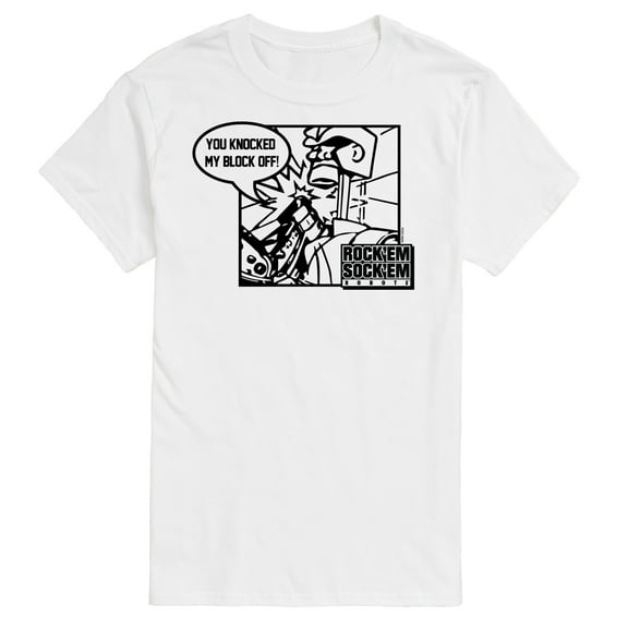 Rock 'Em Sock 'Em Robots - You Knocked My Block Off - Men's Short Sleeve Graphic T-Shirt