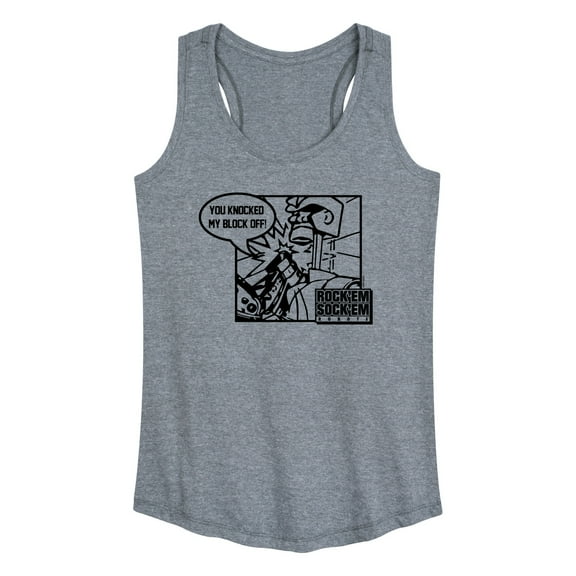 Rock 'Em Sock 'Em Robots - You Knocked My Block Off - Women's Racerback Tank Top