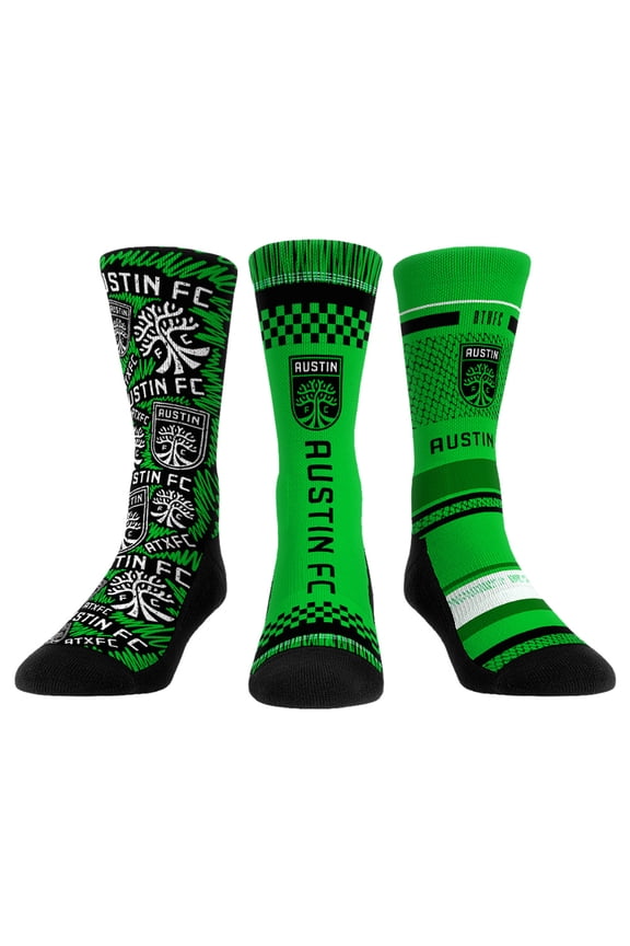 Rock Em Socks Austin FC Three-Pack Crew Socks Set