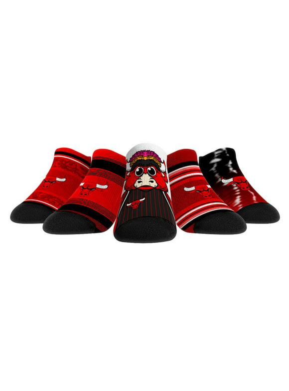 Rock Em Socks Chicago Bulls Unisex Super Fan 5-Pack Low-Cut Socks