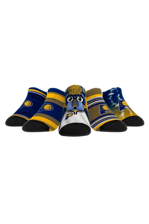 Rock Em Socks Indiana Pacers Unisex Super Fan 5-Pack Low-Cut Socks