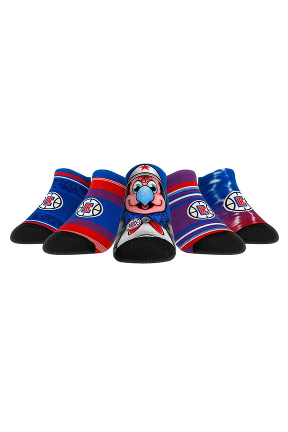 Rock Em Socks LA Clippers Unisex Super Fan 5-Pack Low-Cut Socks