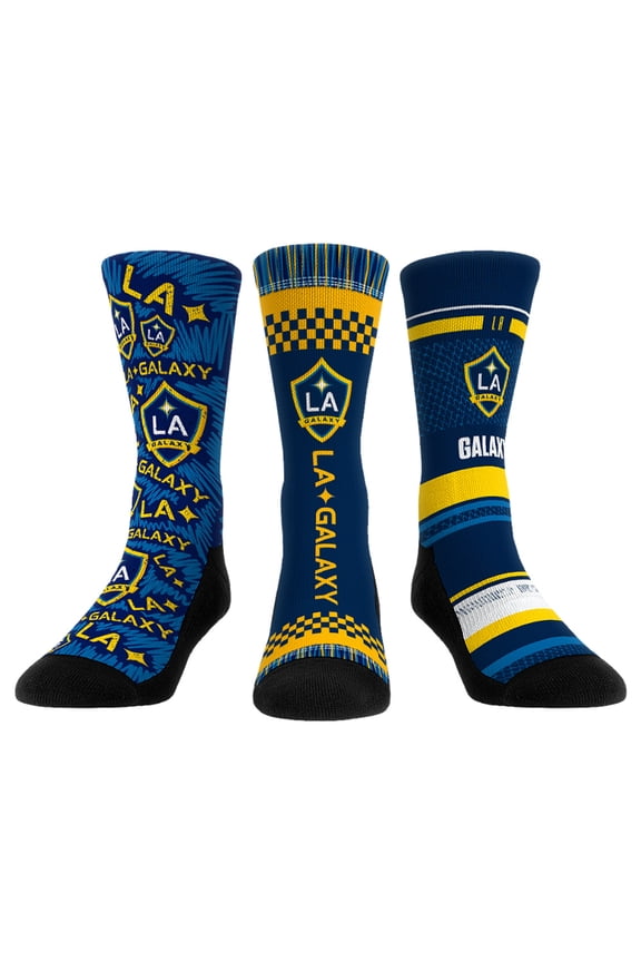 Rock Em Socks LA Galaxy Three-Pack Crew Socks Set