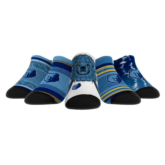 Rock Em Socks Memphis Grizzlies Unisex Super Fan 5-Pack Low-Cut Socks
