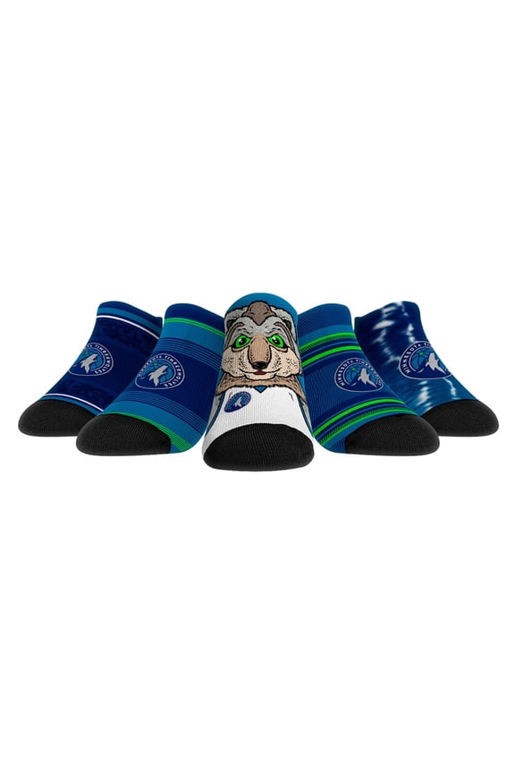 Rock Em Socks Minnesota Timberwolves Unisex Super Fan 5-Pack Low-Cut Socks