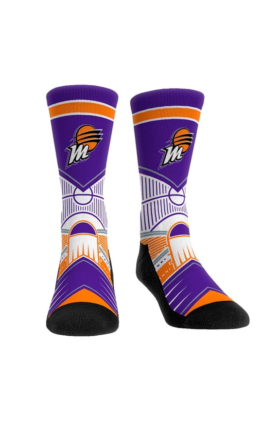 Rock Em Socks Phoenix Mercury Full Court Press Crew Socks