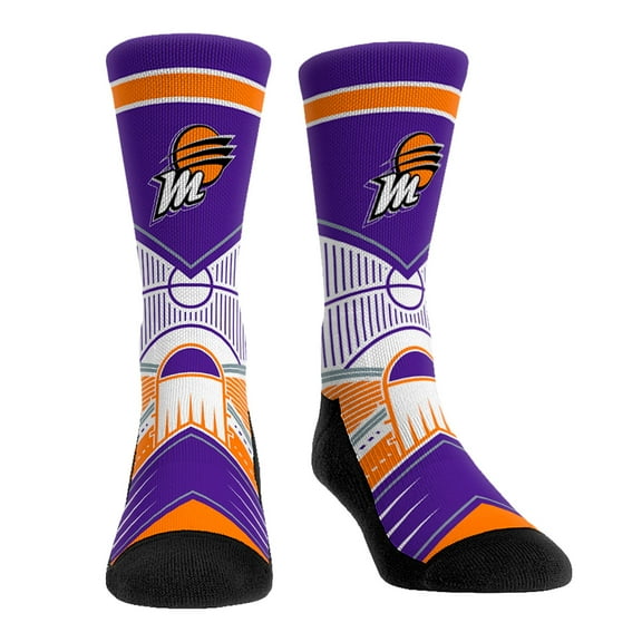 Rock Em Socks Phoenix Mercury Full Court Press Crew Socks