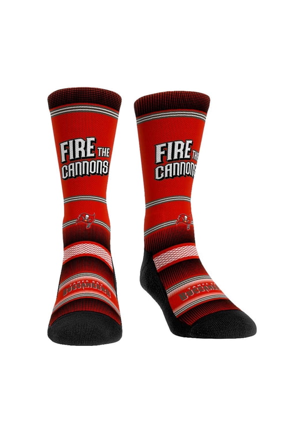 Rock Em Socks Tampa Bay Buccaneers Team Slogan Crew Socks