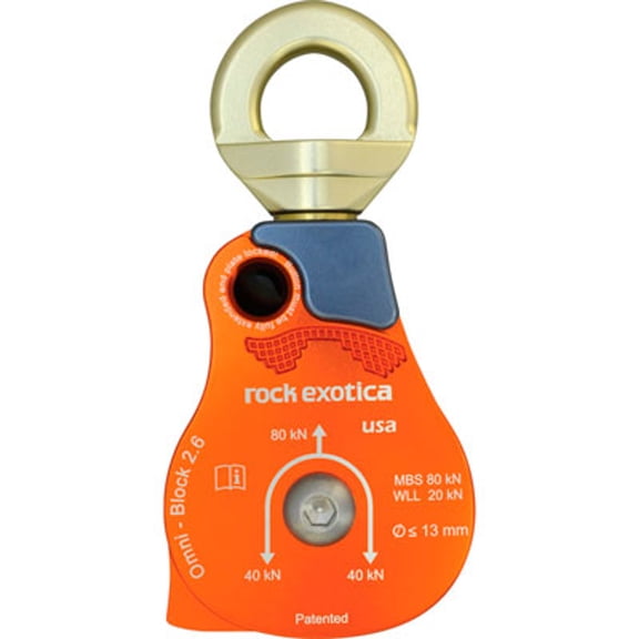 Rock Exotica Omni Block 2.6" Single Pulley