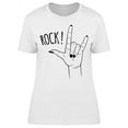 thumbnail image 1 of Rock Female Hand  T-Shirt Women -Image by Shutterstock, Female Large, 1 of 2