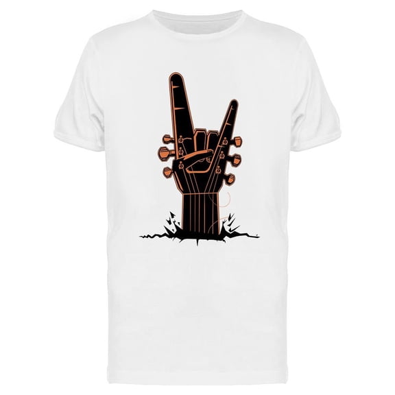 Rock Festival Guitar Hand T-Shirt Men -Image by Shutterstock, Male 3X-Large
