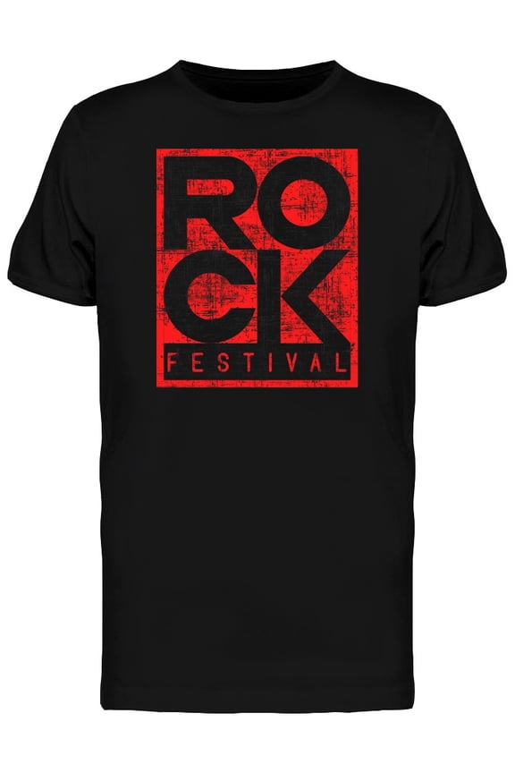Rock Festival Logo T-Shirt Men -Image by Shutterstock, Male 3X-Large