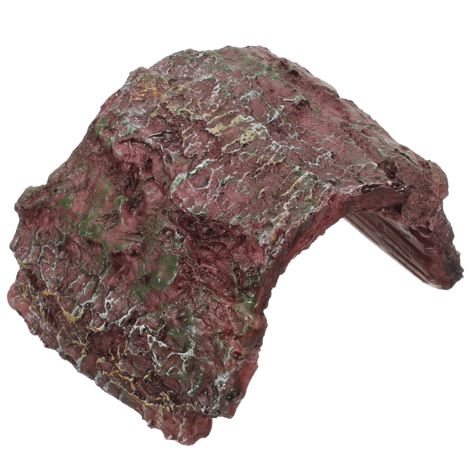 Rock Fish Shelter Turtle Tank Accessories Snake Habitat Frog Terrarium Accessories Reptile Hiding Hole Pet \u0026 Gardening Landscaping Reptile Resin