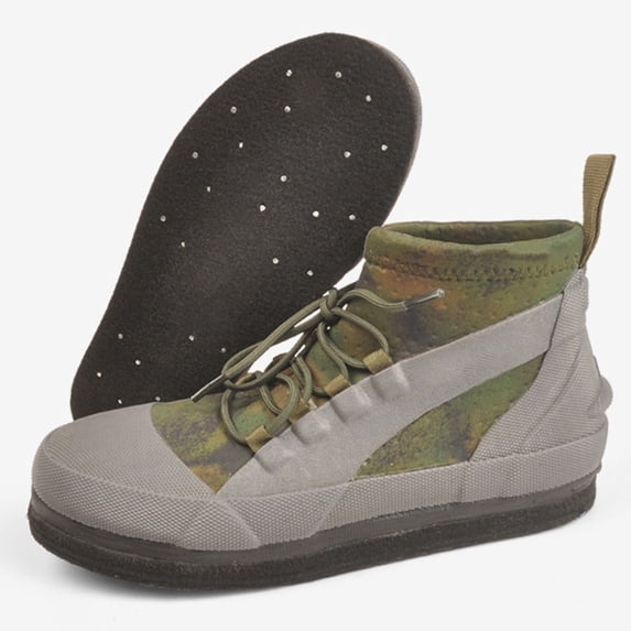 Rock Fishing Shoes Landing Shoes Non-Slip Waterproof Felt Sole Steel Nails 6(37-38)