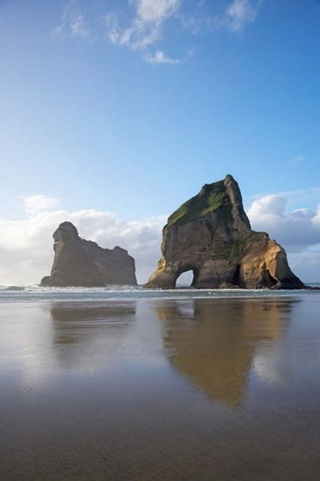 Rock Formation Archway Island South Island New Zealand (vertical) Canvas Art - David Wall DanitaDelimont (11 x 17)
