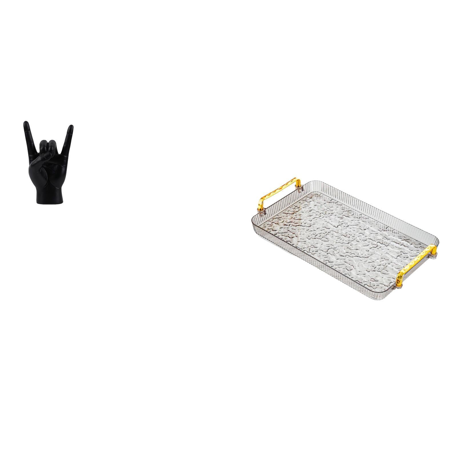 Photo inspiration: Visual Reference: Rock Gesture Statue Serving Tray Figurine Resin Material Perfect For