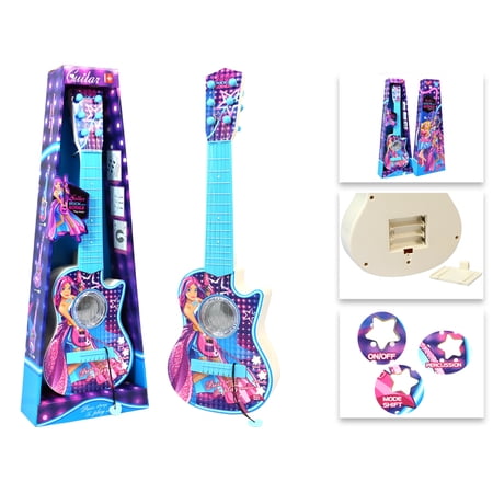 Rock Girls Royals Plastic Toy Guitar Blue