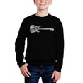 thumbnail image 1 of Rock Guitar - Boy's Word Art Crewneck Sweatshirt, 1 of 3