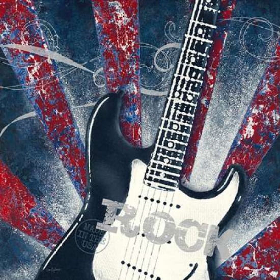 Rock Guitar Canvas Art - Sam Appleman (24 x 24)