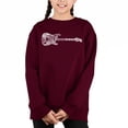thumbnail image 1 of Rock Guitar - Girl's Word Art Crewneck Sweatshirt, 1 of 3