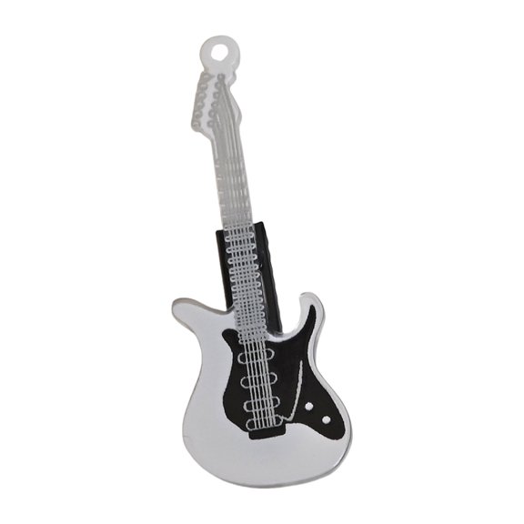 Rock Hairpin Guitar Shape Hair Clip Bass Rock Theme Music Instrument 2000s Bass Bunches Hairpin