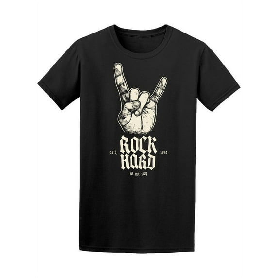 Rock Hard Don't Stop Est. 1960 T-Shirt Men -Image by Shutterstock, Male Small